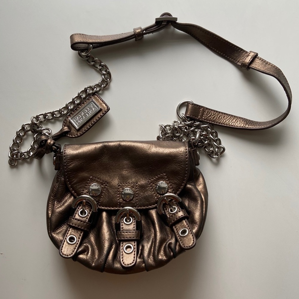 BADGLEY MISCHKA metallic cross body bag